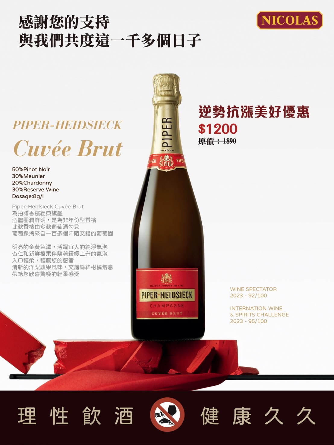 Nicolas Taiwan - 2024 October Champagne Promotion - Piper Heidsieck promotion